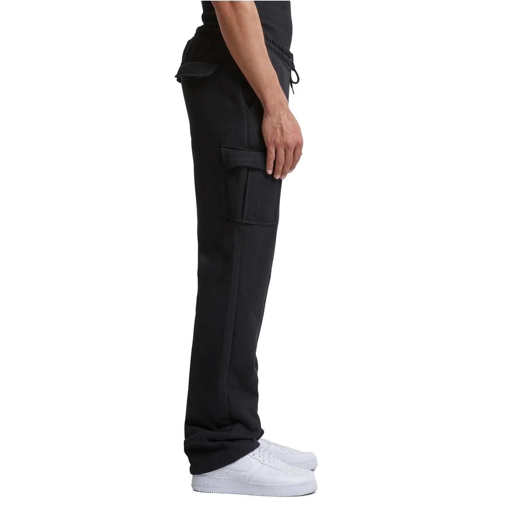 Urban Classics Mens Heavyweight Cargo Straight Leg Sweatpants