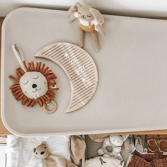 Доска объявлений Современная сменная легкая деревянная доска объявлений Луна Деревянная доска из фетра Деревянная доска для писем для детской комнаты