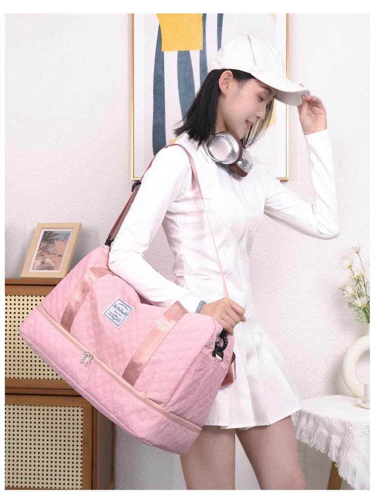 Дорожная сумка-дафл большой вместимости - для спортзала, йоги, спорта, ручная сумка для коротких поездок