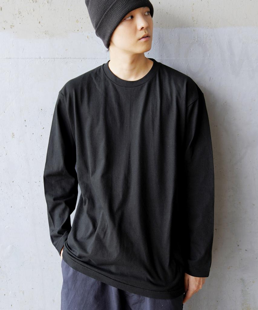CREAM SODA LAB Solid Basic Long Sleeve Black