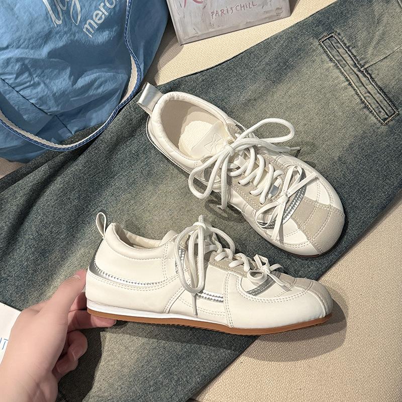 Бантик ретро спортивные моральные тренировочные туфли женские осень и зима универсальные с внутренней высотой увеличение спортивные кеды балетный стиль повседневный тренд