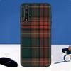 Теплый чехол в шотландскую клетку для Huawei Nova Y90 Y91 Y60 Y61 Y70 10 9 SE 11 Pro 5T 11i 8i 3i P20 P40 P30 Lite