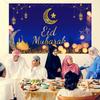 Tapestry Ramadan Hanging Cloth Party Carnival Bedroom Living Room Dormitory 110*180cm Family Party Door Curtain Muslim Eid Couplet