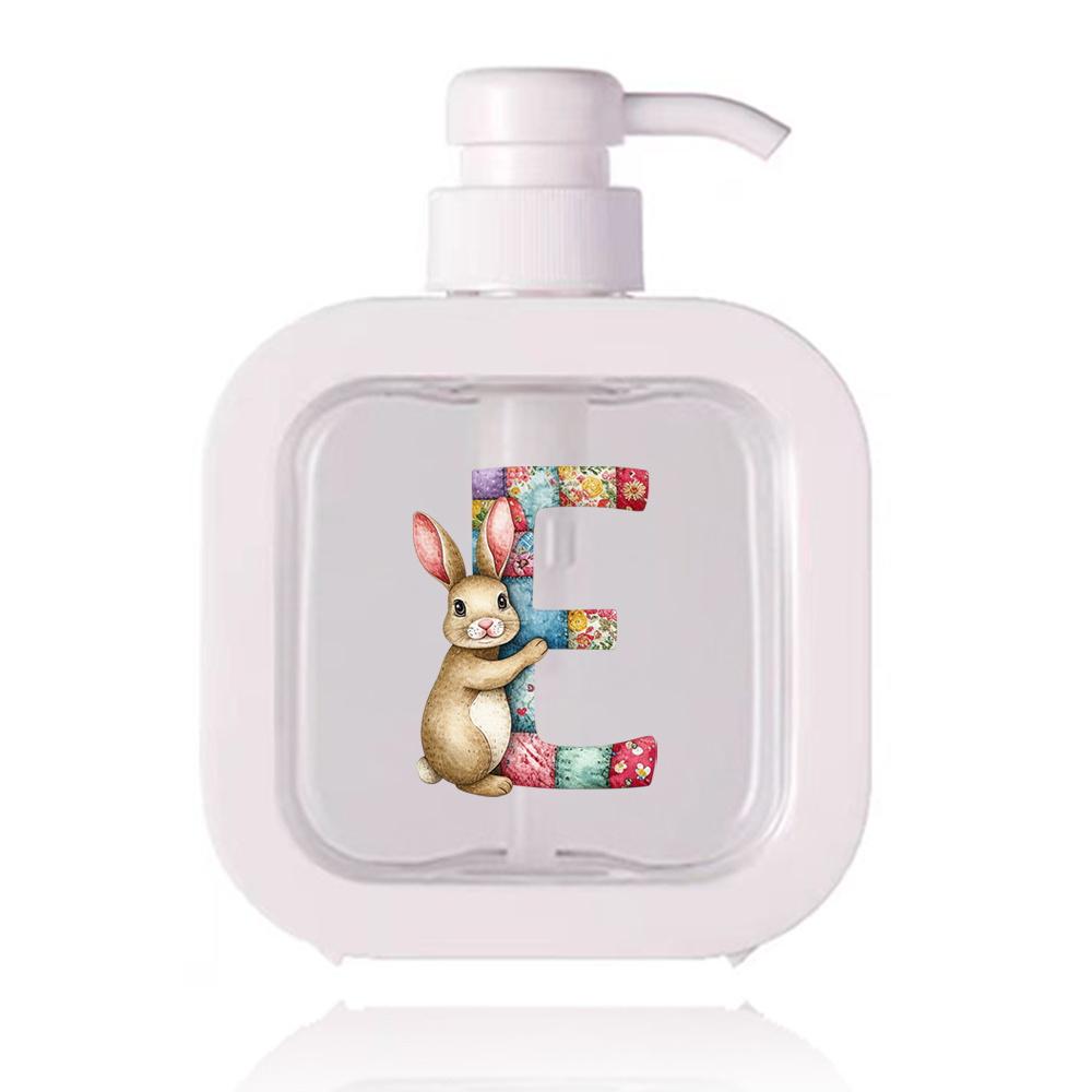 500ml Refillable Lotion Pump Bottle Empty Plastic Dispenser Leakproof Portable for Body Lotion Hand Wash Shower Gel Office Gift