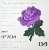 1 Pcs Red Yellow Purple Roses Pair Flowers Simple and Beautiful Floral Retro Iron-on Patches Decoration