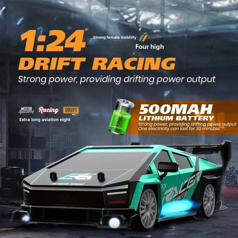 Новая гоночная машина AE86 RC Drift Racing 1/24 4WD 30 км/ч с высокой скоростью и подсветкой 2.4G радиоуправляемая модель автомобиля для гонок, игрушек для мальчиков в подарок