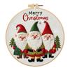 Рождественские наборы для вышивания и needlepoint своими руками с выкройкой, хлопковыми иглами и инструкцией. Наборы для вышивки крестом для начинающих.