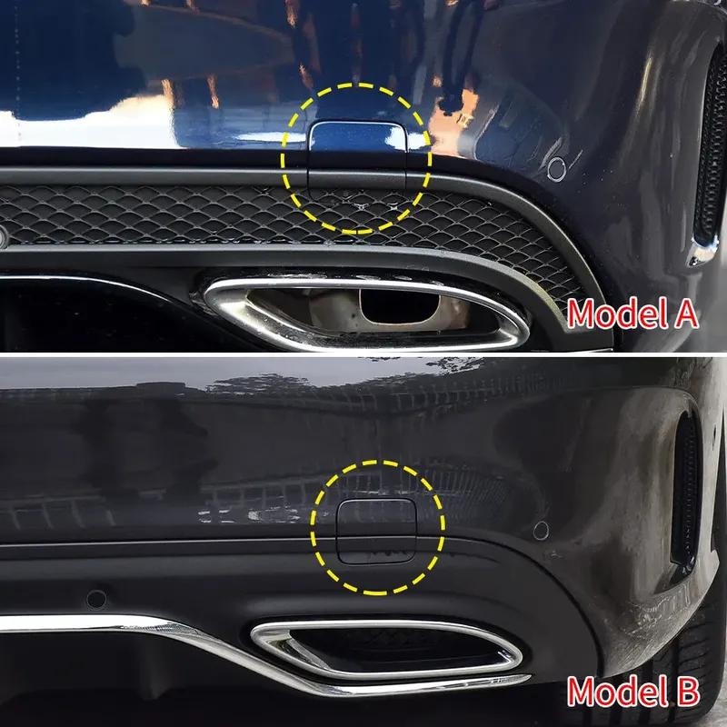For Mercedes Benz C Class Sport W205 C180 C200 C220 C250 C300 Car Rear Bumper Tow Hook Cover Cap Accessory Black White Red Blue