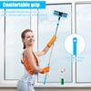 Window Cleaning Tool 2 In 1 Cleaning Squeegee Kit 35-59.5inch Scalable Cleaning Tool Rotatable Double Sides Glass Cleaner Mop