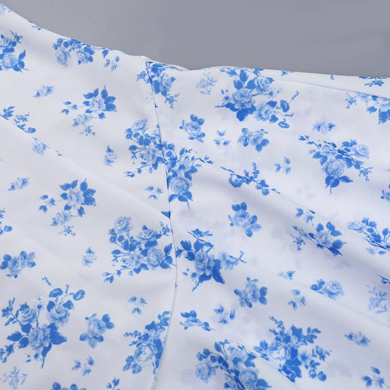 Осеннее женское платье на бедрах Fashion Ethos Slim-fit Print Top Dress A-swing