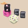 5-in-1 6-sided Acrylic English Dice - 5Pcs Set, Featuring 12 Sex Postures, Love Game Toy for Entertainment