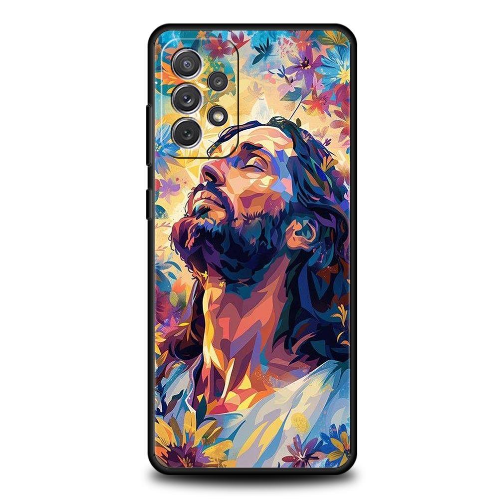 Христианский религиозный чехол с Иисусом для Samsung A51 A71 A21S A12 A11 A15 A25 A31 A41 A23 A33 A53 A73 A05S A13 5G A35 A55