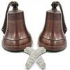 Wall Hanging Dark Copper Ship Bell with Rope Nautical Decoration Rustic Home Decor Gifts