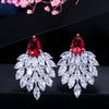 WWJ Delicate Prom Jewelry Zircon Stud Earrings for Women