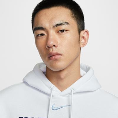 Men's Nike Club Sweatshirts Men's White Hooded Moderate
