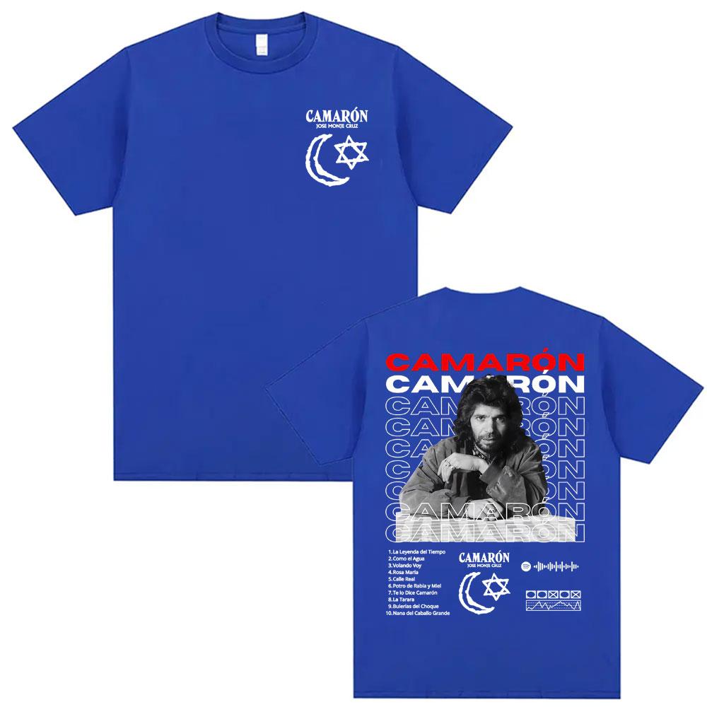 Rock Camaron De La Isla Album Graphic T Shirts Men Women Fashion Hip Hop Punk Street Tshirts Cotton Summer Short Sleeve T Shirt