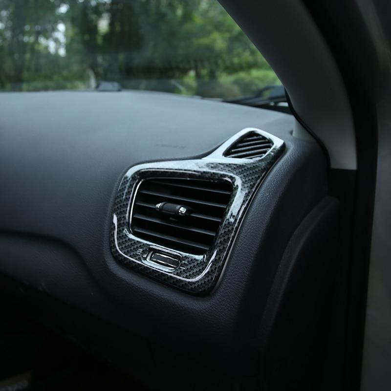 My Good Car Car Chrome Air Vent Protective Cover Air Conditioner Outlet Trim Sticker for Jeep Compass 2017 2018 Accessories