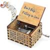 For Vintage Laser Engraved Wooden Music Boxes - Sunshine Theme, Ideal Gifts for Birthdays, Christmas, Valentine's Day