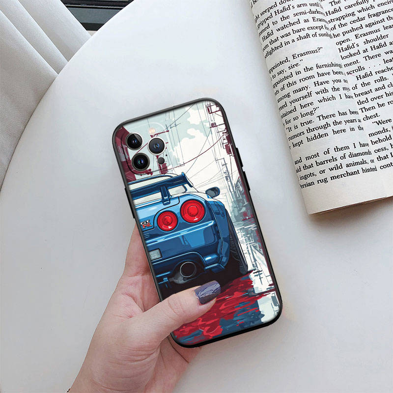 ED53 Supercar HKS JDM автомобильный чехол для телефона iPhone 6 6s 7 8 11 12 13 14 15 XS Pro Max XR X SE Samsung S20 S21 S22 S23 S24 FE Ultra Plus Lite S21S A55