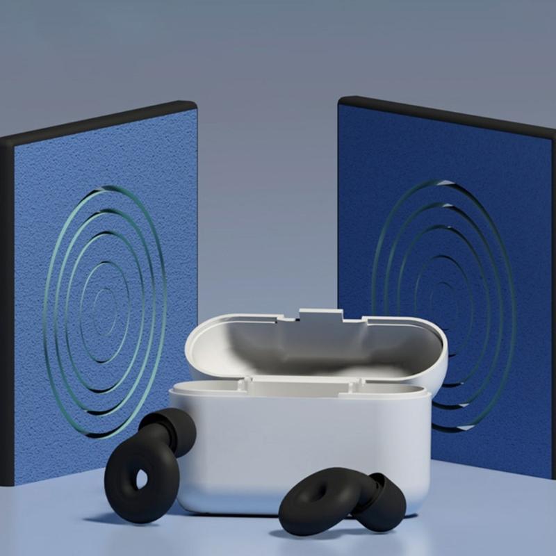 Noise Reduction Silicone Earplugs Anti-noise Hear Protect Ear Plugs Isolate the Noise for Sleep at Ease Working Ear Plug