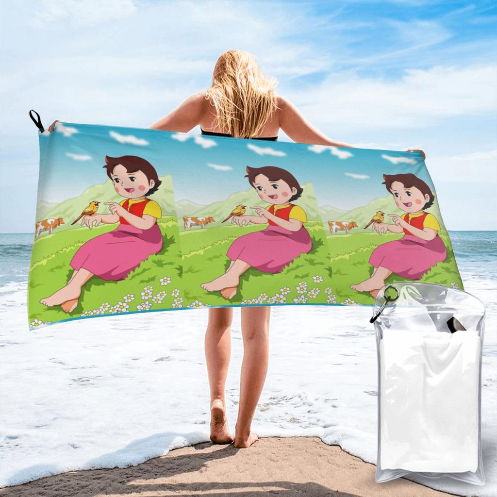Heidi Beach Towel Soft Microfiber Quick Dry Absorbent Quick Towels For Bath