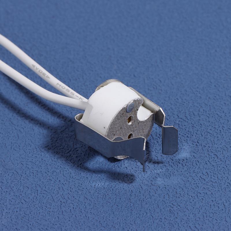 3 шт. Mr16 Gu5.3 G5.3 гнездо Mr16 гнездо патрон лампы с кронштейном светодиодный галогенный Gu5.3 гнездо лампы белый 10 см силиконовый кабель