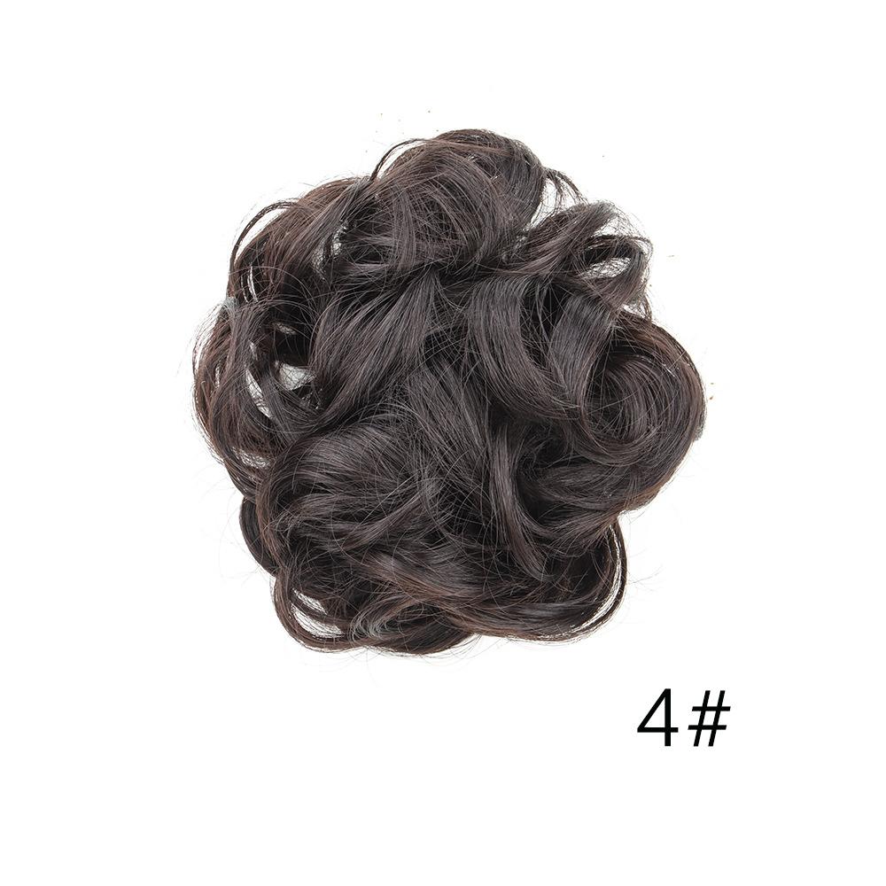 Messy Bun Hair Piece Wavy Synthetic Chignon Scrunchies forElastic Ponytail Band Hair Extensions Thick Hairpieces for Women