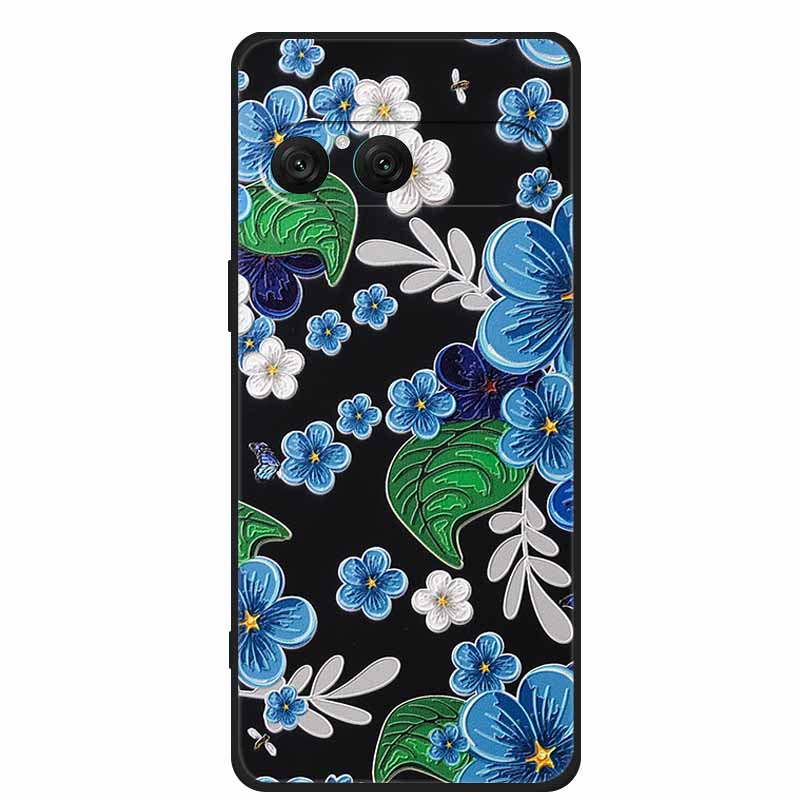 3D Emboss Case For Sony Xperia 10 VII 5G Phone Case Flowers Silicone Soft Coque Funda For Sony Xperia 10 VII Back Cover Case Bag