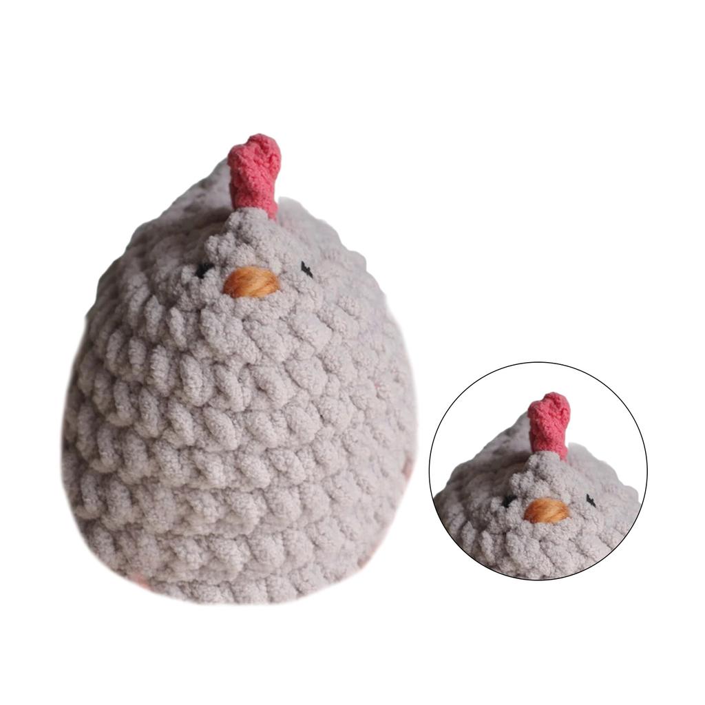 Cute Chicken Plush Chicken Toy Stuffed Chicken Decorations Mama and Mini Mabel Chicken Crochet Stuffed Animal for Kids
