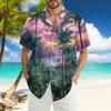 Men's Fashion Loose Hawaiian Printed Short Sleeve Beach Shirt