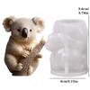 1PC 3D Koala Relief Cylindrical Candle Silicone Mold DIY Cylindrical Cute Koala Resin Mold Furniture Decoration