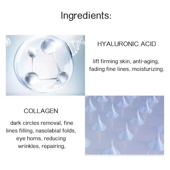 1 пара патчей для глаз с микроиглами, осветляющие тон глаз, восстанавливающие эластичность, гиалуроновая кислота, против морщин, патчи для глаз для девочек