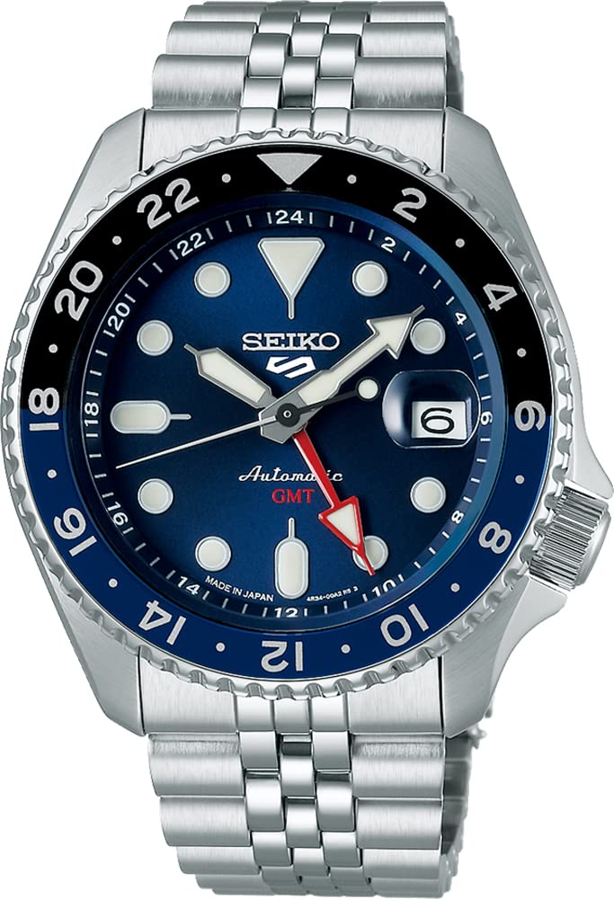 5 SPORTS SKX Sports Style GMT Model Automatic Mechanical Watch Five Sports Made In Japan SSK003 Blue Overseas Model [SEIKO] Men's [Item]