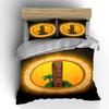 Tiki statue with palm. Bedding sets Duvet cover sets Duvet covers Pillowcases(1 * Duvet Cover 2 * Pillowcases, without duvet insert)