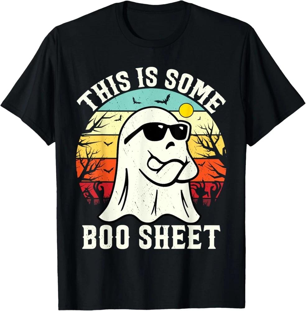 Это some boo sheet призрак ретро Хэллоуин смешная футболка на Хэллоуин