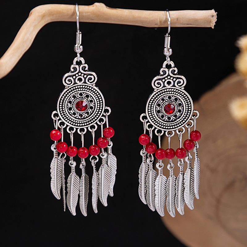 Bohemian Tassel Earrings Retro Ethnic Style Earrings Personalized Temperament Earrings