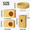 Ceramics Hut Hamster Hideout Creative Feeding Dish Durable Ceramics Hamster House  Pet Nesting