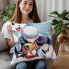 Аниме GinTama Наволочка Плюшевая Ткань Мягкая Наволочка Двусторонняя Печать Наволочка Подушка Бытовые Подарки