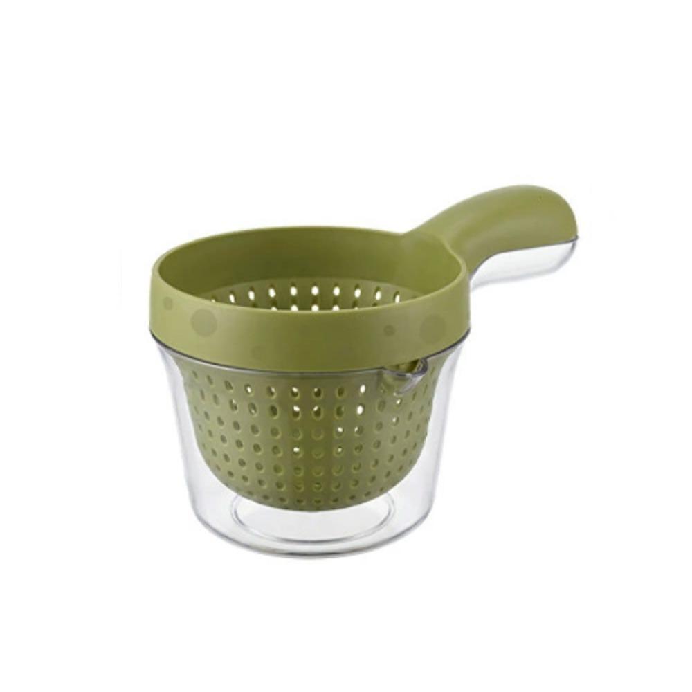2 In 1 Double Drain Basket with Handle Plastic Large Capacity Drainage Basket Detachable Fruit Vegetable Basket Household