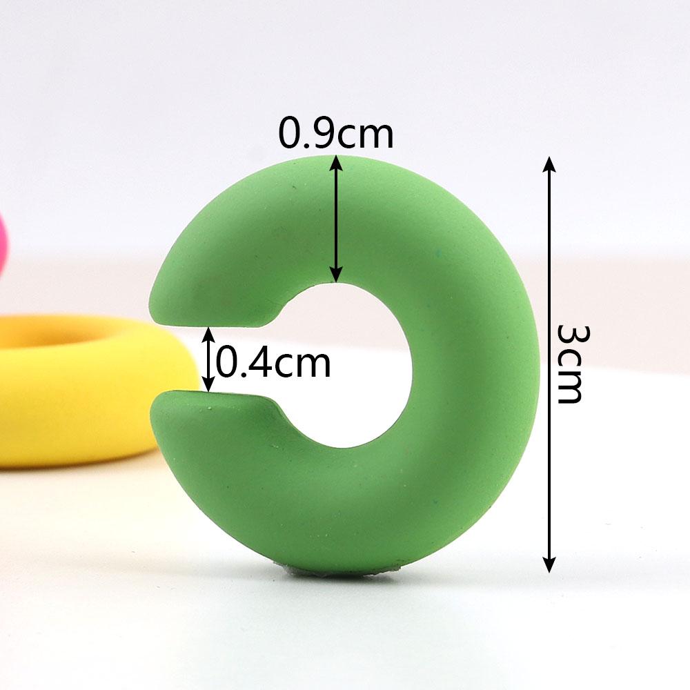 Новые корейские акриловые круглые серьги-клипсы для женщин, морозные красочные массивные круглые серьги-манжеты, эффектные серьги-трубки, толстые зажимы для ушей, ювелирные изделия