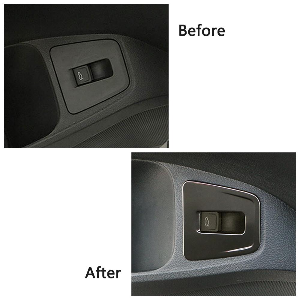 Для Volkswagen VW Tiguan MK2 2017-задняя дверь, кнопка переключения багажника, рамка, отделка из нержавеющей стали