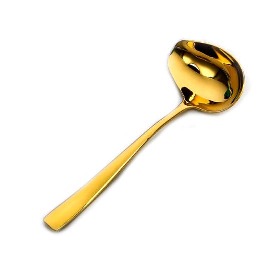 Ложка для соуса, твердая многоразовая нержавеющая сталь, устойчивая к ржавчине, безопасная горячая кастрюля для супа