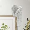 Angel Door Frame Decor Sculpture Cute Wall Craft Corner Resin Figurine for Shelf