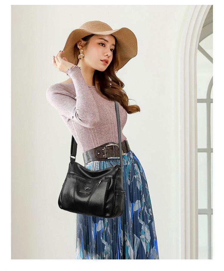 Стильная женская сумка-мессенджер 2024 года: Вместительная сумка через плечо для мам, модная одежда высокого класса, трансграничная торговля.