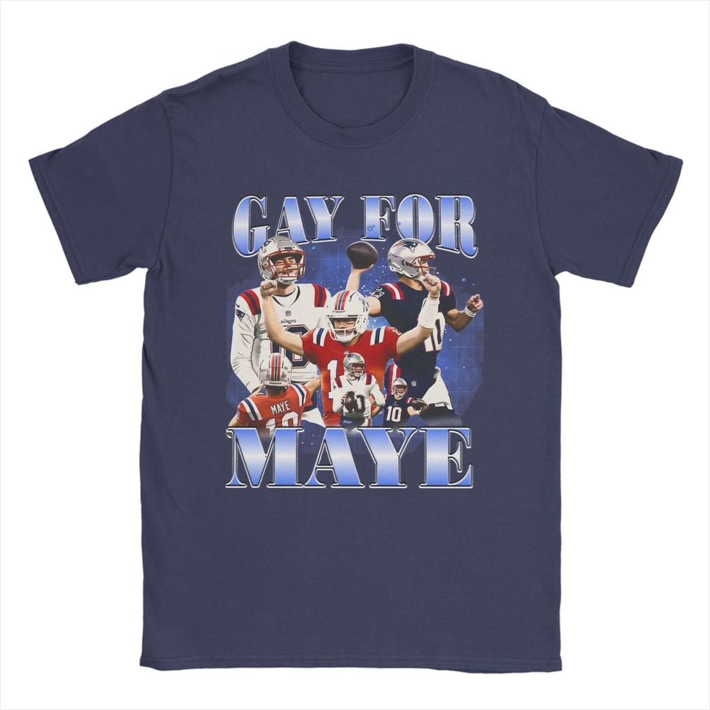 Drake Maye Gay For Maye TShirt Summer Hip Hop T Shirts Man Cotton O Neck Plus Size Top Tees Short Sleeve Street Style Tshirt