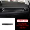 For Mazda CX-5 2017 -2018 1PCS Real Carbon Fiber Copilot Dashboard Stripe Trim Car Interior Accessories Car Interior