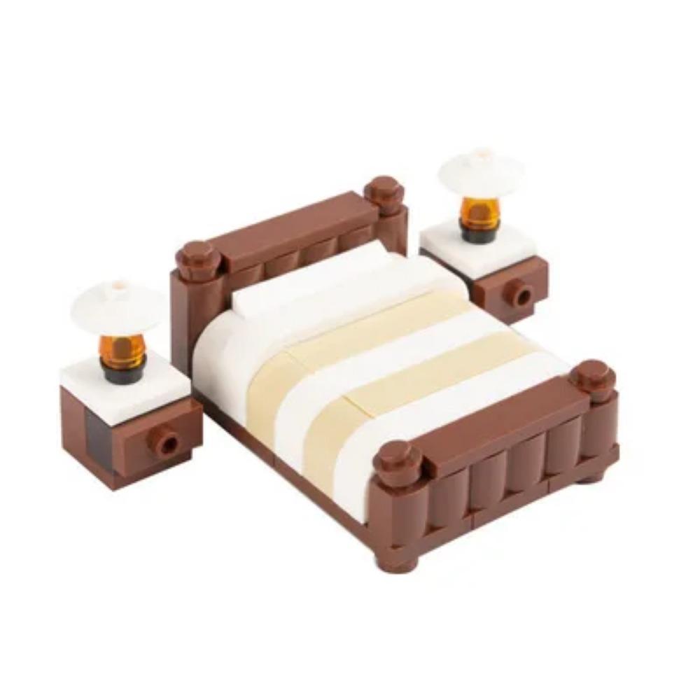 5 шт. Городской светофор Строительный блок MOC DIY Игрушка Сборка Уличный фонарь Мебель Сиденье Диван Кровать Телефон Книжный шкаф Аквариум K20