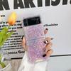 For Samsung Z Flip 4 Case Sequin Fantasy Transparent Folding Phone Case For Samsung Z Flip 3 Z Flip4 Shockproof Hard Back Cover