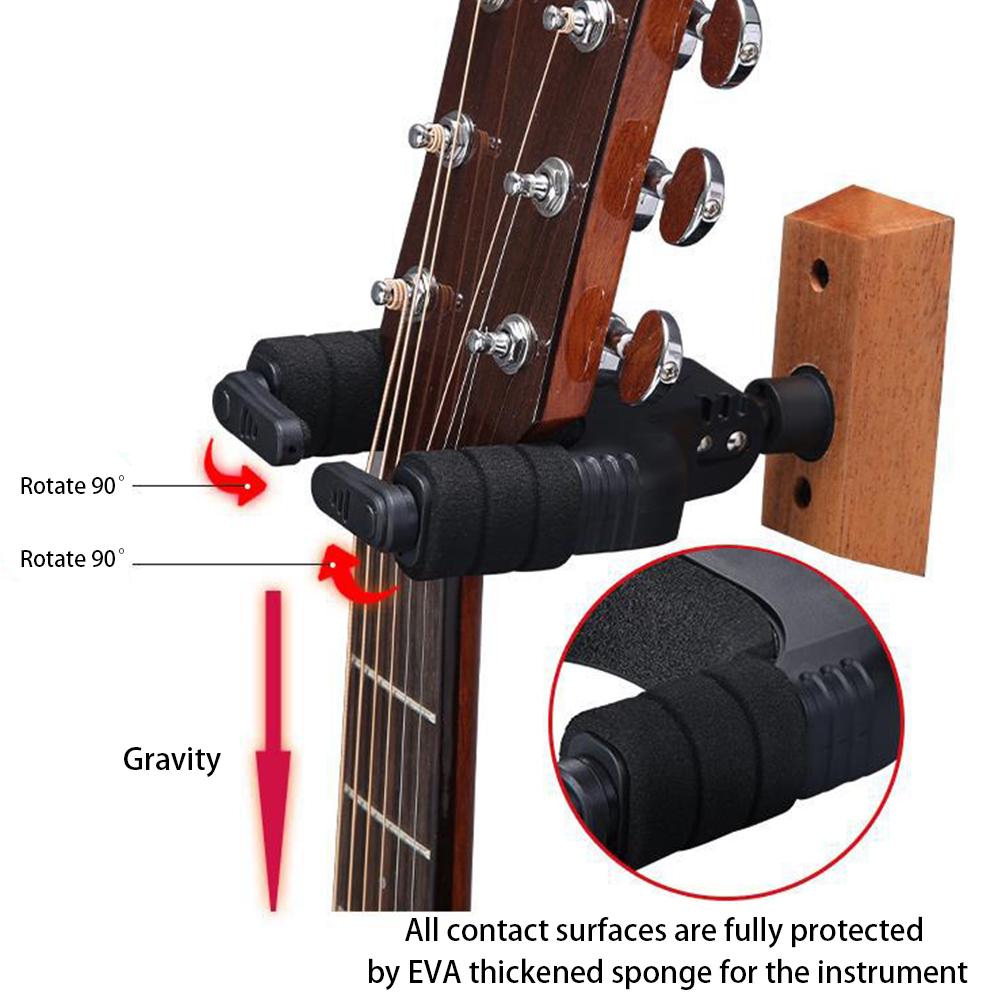 Крючок-держатель для гитары U-образной формы, настенный крючок-вешалка для гитары, универсальный пластиковый держатель для акустической, электрогитары, классической гитары, бас-гитары