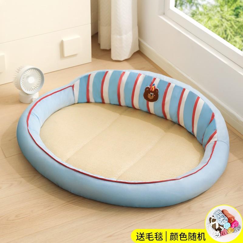 Cooling Cat Bed Breathable Woven Pet Sofa Small Medium Cats Indoor Mat Fall All Season Use
